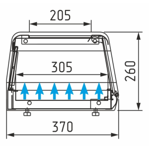 Витрина холодильная настольная Carboma AC38 SM 1,0-1 - Изображение 2