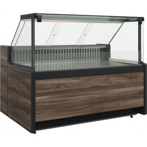 Витрина нейтральная Carboma GC111 N 0,94-1 (1008 (Темный дуб)) (газлифт, без боковин)