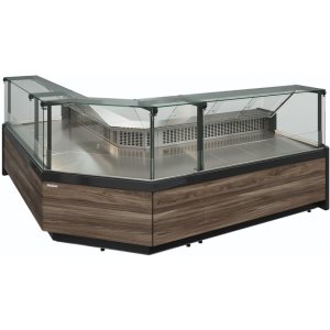 Витрина холодильная Carboma GC111 SM 0,94-1 (1008 Темный дуб) (газлифт, без боковин) - Изображение 4