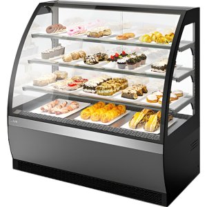 Витрина кондитерская Chilz VETE LUX 90 серый матовый, шлифованная нержавейка