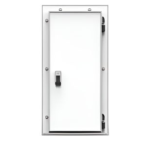 Дверь холодильная распашная одностворчатая НТ-РДО-1200*2100/120 (с металлической рамой)