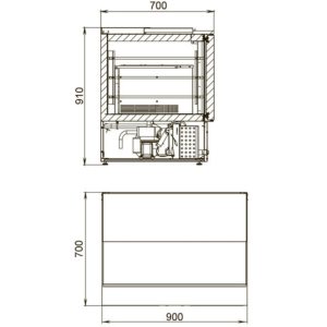 Стол холодильный для салатов Polair TMi2GNsal-G - Изображение 2