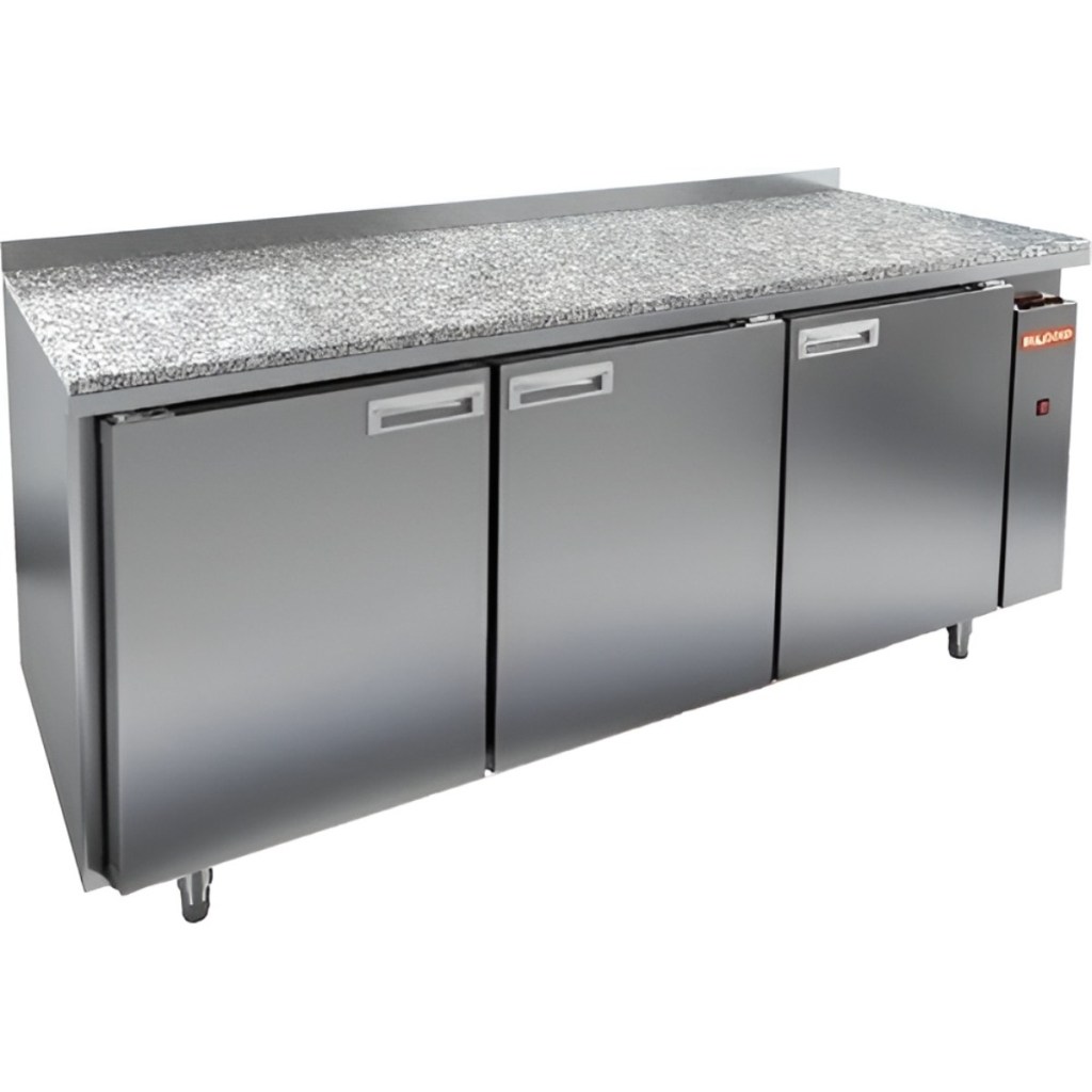 Стол холодильный среднетемпературный HiCold GN 111/TN P камень (без агрегата)