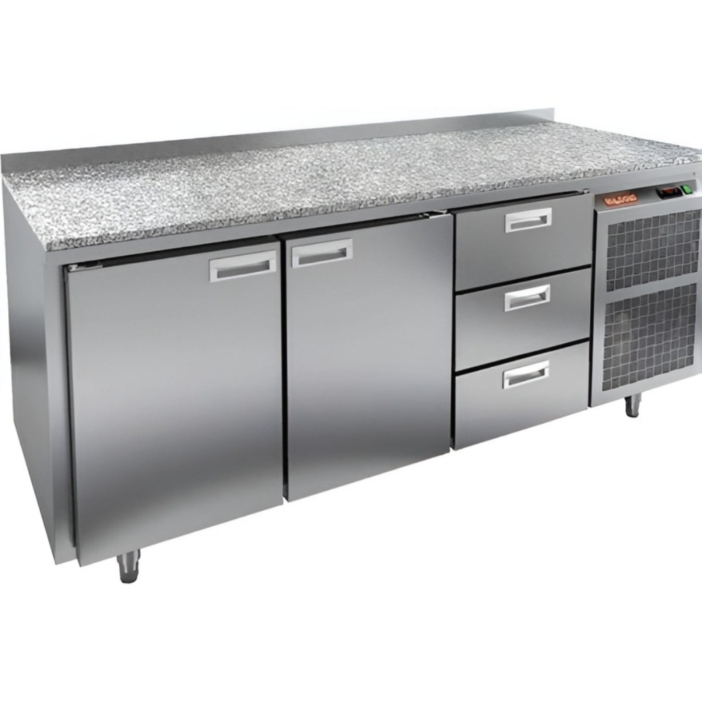 Стол холодильный среднетемпературный HiCold GN 113/TN М камень