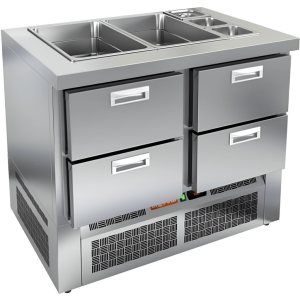 Стол холодильный для салатов HiCold SLE3-22GN О без крышки