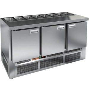 Стол холодильный для салатов HiCold SLE1-111SN (1/3) О без крышки