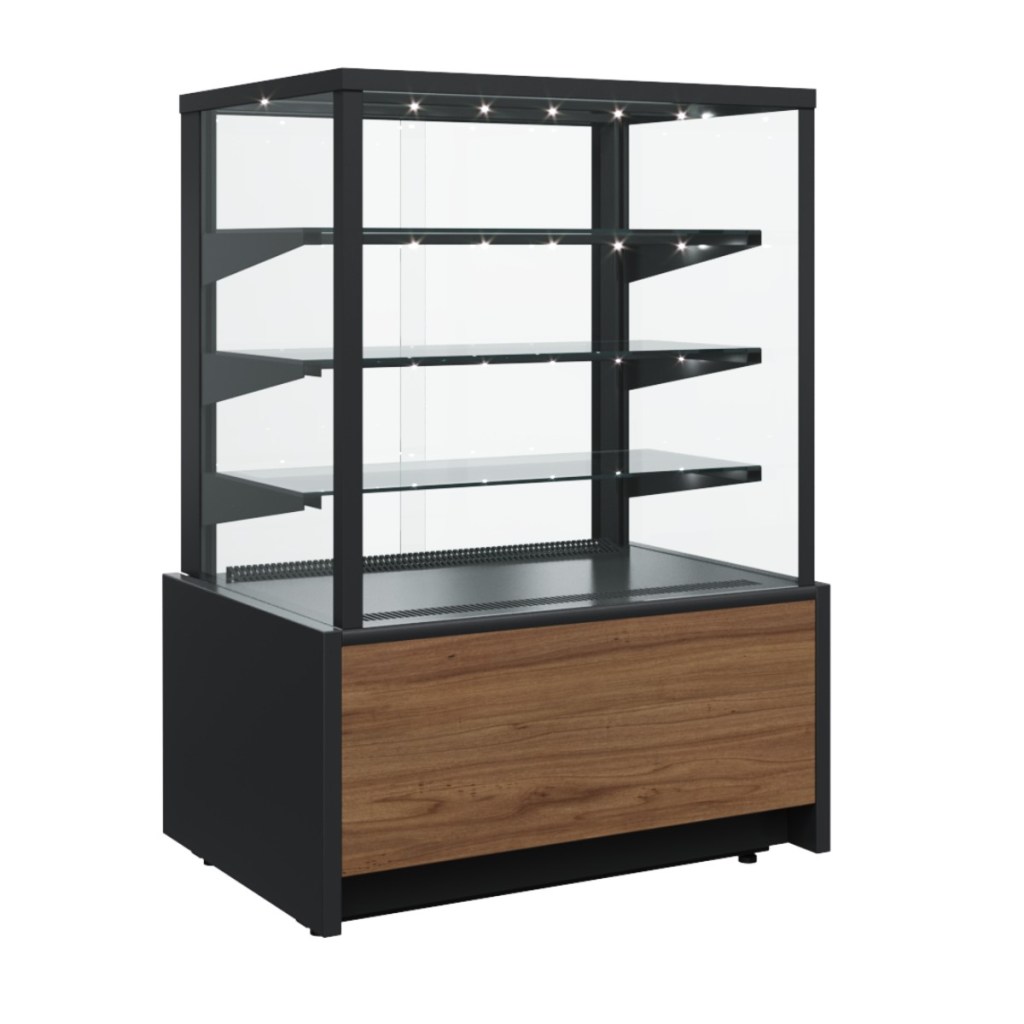 Витрина кондитерская Carboma KC70 VH 1,3-1 Light Chocolate (0108 Темный дуб) для шоколада