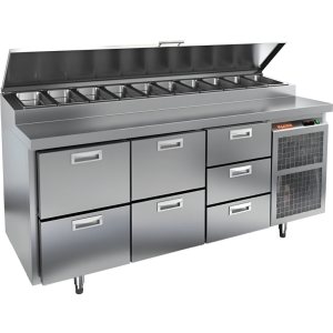 Стол холодильный для пиццы HiCold PZ1-223GN (1/3H)