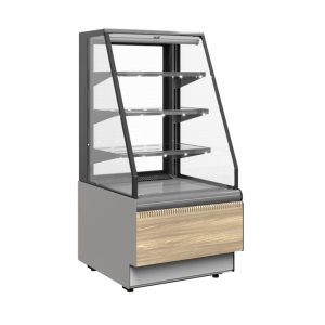Витрина кондитерская Carboma KC70 VM 0,9-2 Standart Паттерн открытая (0106 Седой дуб)