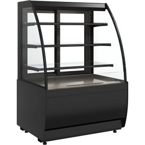 Витрина кондитерская Carboma K70 VM 0,6-2 Standard открытая (версия 2.0) (9005)
