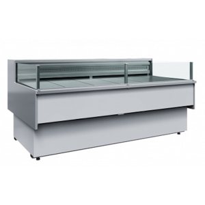 Витрина холодильная Carboma GC110 VM 1,25-2 (с боковинами, динамика, открытая) 0011-9006