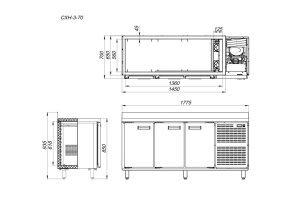 Стол морозильный Arkto СХН-3-60 - Изображение 2