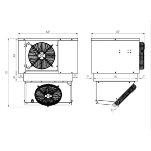 Моноблок холодильный среднетемпературный Intercold ММСМ-115 FT T (опция -30° С) - Изображение 2